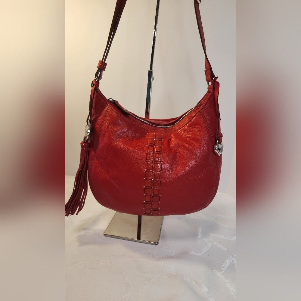 Brighton Red Hobo Bag
